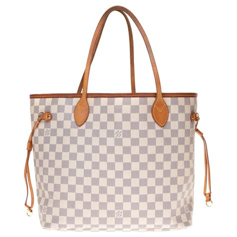 borsa louis vuitton quadretti colore telo bianco e beige|Borse da donna .